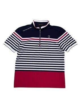 LOUIS CASTEL Lightweight Designer Stripes GOLF Business Polo Shirt Mens Medium